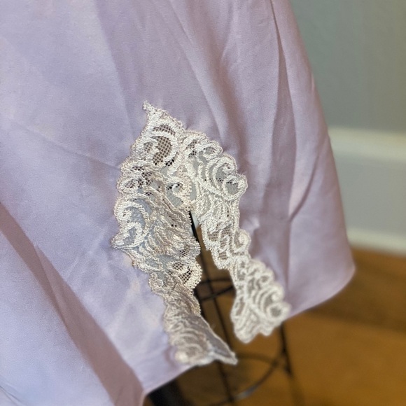 Natori Satin Lace Trim Chemise NWOT Rose/Ivory​​​​​​​​​ - Picture 7 of 12